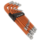 Sealey AK71870 Jumbo Ball-End Hex Key Set 13pc Anti-Slip - Imperial additional 1
