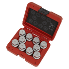 Sealey SX222 Locking Wheel Nut Key Set 10pc - Land Rover additional 3