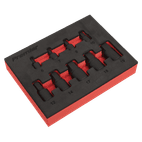 Sealey AK5525 Low Profile Impact Hex Socket Bit Set 1/4" &amp; 3/8" Sq Drive 9pc - Metric additional 1