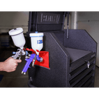 Sealey MSH03 Magnetic Spray Gun Holder - 2 Gun additional 2