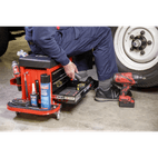 Sealey SCR18R Mechanic's Utility Seat &amp; Toolbox - Red additional 2