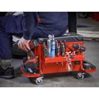 Sealey SCR18R Mechanic's Utility Seat &amp; Toolbox - Red additional 4
