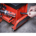 Sealey SCR18R Mechanic's Utility Seat &amp; Toolbox - Red additional 7
