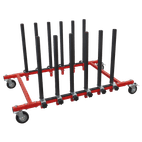 Sealey MK76 Panel Storage Rack Mobile Holds 5 Panels additional 1