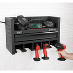 Sealey AP22SRBE Power Tool Storage Rack 560mm with Drawer &amp; Power Strip additional 3