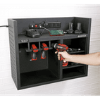 Sealey AP30SRBE Power Tool Storage Rack 760mm with Power Strip additional 2