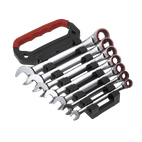 Sealey AK63941 Ratchet Combination Spanner Set 7pc Metric Platinum Series additional 1