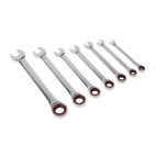 Sealey AK63941 Ratchet Combination Spanner Set 7pc Metric Platinum Series additional 2