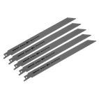 Sealey SRBR922HF Reciprocating Saw Blade Wood &amp; Plastics 230mm 10tpi - Pack of 5 additional 1