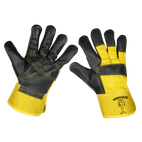 Sealey Rigger's Gloves Hide Palm additional 1