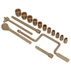Sealey NS124 Socket Set 17pc 1/2"Sq Drive - Non-Sparking additional 2