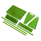 Sealey TSK01HV Tool Storage Organizer Set 9pc - Hi-Vis Green additional 1