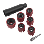 Sealey VS8003 Wheel Stud Cleaning Tool Set additional 4