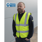 Sealey SS9V1 Mandatory Safety Sign - High Visibility Jackets Must Be Worn Beyond This Point - Self-Adhesive Vinyl additional 2