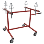 Sealey MK74 Alloy Wheel Repair/Painting Stand - 4 Wheel Capacity additional 1