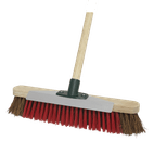 Sealey BM16SC Heavy-Duty Stiff/Hard Bristle Broom with Scraper 16"(405mm) additional 2