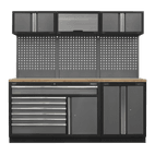 Sealey APMSSTACK11W Superline Pro 2.04m Storage System - Pressed Wood Worktop additional 1