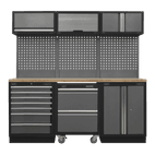 Sealey APMSSTACK12W Superline Pro 2.04m Storage System - Pressed Wood Worktop additional 1