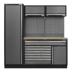 Sealey APMSSTACK09W Superline Pro 1.96m Storage System - Pressed Wood Worktop additional 1