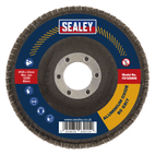 Sealey FD12580E Flap Disc Aluminium Oxide Ø125mm Ø22mm Bore 80Grit additional 4