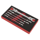 Sealey AK2652 Flexi-Head Flare Nut Spanner Set 5pc additional 3