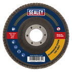 Sealey FD115120E Flap Disc Aluminium Oxide Ø115mm Ø22mm Bore 120Grit additional 2
