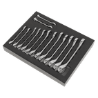 Sealey S01232 Combination Spanner Set 14pc Stubby additional 3