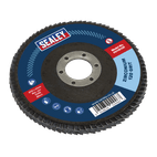 Sealey FD115120 Flap Disc Zirconium Ø115mm Ø22mm Bore 120Grit additional 1
