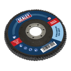Sealey FD125120 Flap Disc Zirconium Ø125mm Ø22mm Bore 120Grit additional 1
