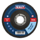 Sealey FD125120 Flap Disc Zirconium Ø125mm Ø22mm Bore 120Grit additional 2
