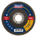 Sealey FD11560E Flap Disc Aluminium Oxide Ø115mm Ø22mm Bore 60Grit additional 4