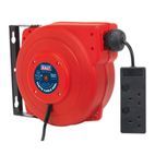 Sealey CRM10 Cable Reel System Retractable 10m 2 x 230V Socket additional 2