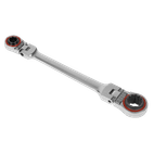 Sealey AK63947 Ratchet Ring Spanner 4-in-1 Flexi-Head Reversible Metric Platinum Series additional 1