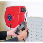 Sealey CRM15 Cable Reel System Retractable 15m 2 x 230V Socket additional 1