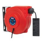 Sealey CRM15 Cable Reel System Retractable 15m 2 x 230V Socket additional 3