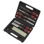 Sealey AK9240 Hammer-Thru Wood Chisel 8pc Set additional 2