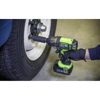 Sealey CP400LIHV Cordless Impact Wrench 18V 3Ah Lithium-ion 1/2"Sq Drive Hi-Vis additional 7