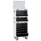Draper 04597 Combined Roller Cabinet and Tool Chest, 15 Drawer, 26", White additional 1