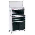 Draper 19576 Combined Roller Cabinet and Tool Chest, 6 Drawer, 24", White additional 1