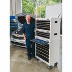 Draper 35744 Roller Tool Cabinet, 7 Drawer, 26", White additional 2