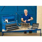 Draper 14589 Tool Chest, 4 Drawer, 26", Blue additional 2