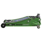 Sealey 3000LEHV Trolley Jack 3tonne Low Entry Rocket Lift Hi-Vis Green additional 4