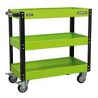 Sealey CX110HV Workshop Trolley 3-Level Heavy-Duty - Hi-Vis Green additional 1