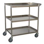 Sealey CX410SS Workshop Trolley 3-Level Stainless Steel additional 1