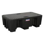 Sealey DRP17 Barrel Bund Polyethylene 1300 x 750 x 440mm 2 Drum additional 2