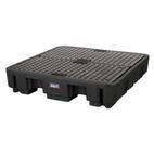 Sealey DRP18 Barrel Bund Polyethylene 1380 x 1290 x 280mm 4 Drum additional 2