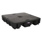 Sealey DRP18 Barrel Bund Polyethylene 1380 x 1290 x 280mm 4 Drum additional 1