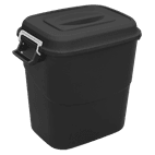 Sealey BM75 Refuse/Storage Bin 75L - Black additional 1