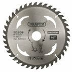 Draper 26258 TCT Construction Circular Saw Blade, 216 x 30mm, 40T additional 1