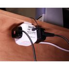 Sealey EL144USB Extension Cable Cube 1.4m 4 x 230V + 2 x USB Sockets - White additional 3